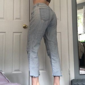 SOLD American Apparel Light Wash Jean Cutoffs